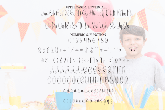 Kinder Birthday Font PNG with transparent background - Preview 6