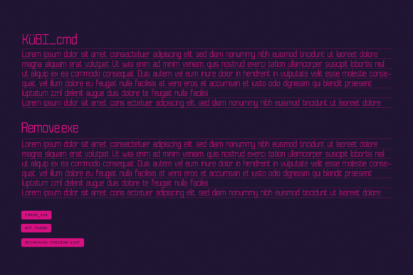 Kubicore Font PNG with transparent background - Preview 1
