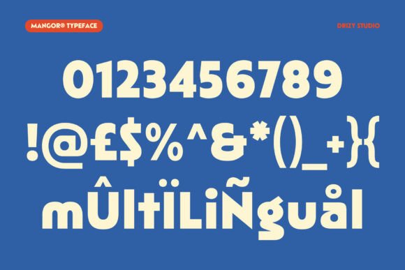 Mangor Font PNG with transparent background - Preview 5