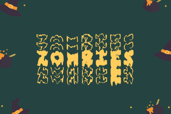 Novox Melted Stacked Font PNG with transparent background - Preview 1