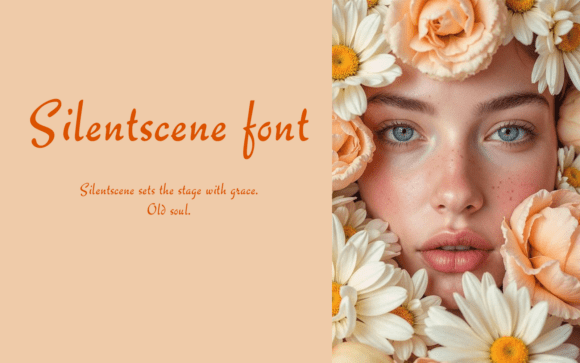 Silentscene Font PNG with transparent background - Preview 1