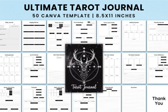 Ultimate Tarot Journal & Planner Templates