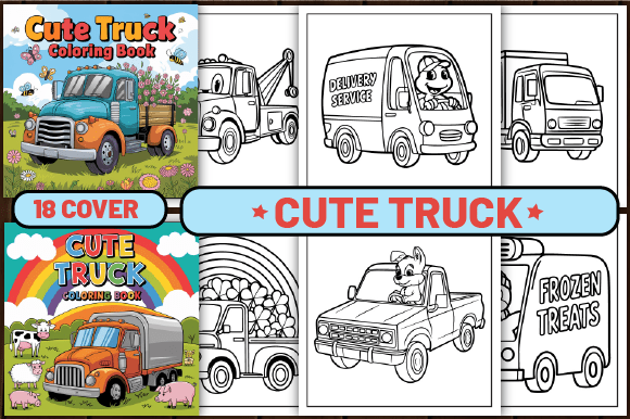 94 Cute Truck Coloring Pages for Kids