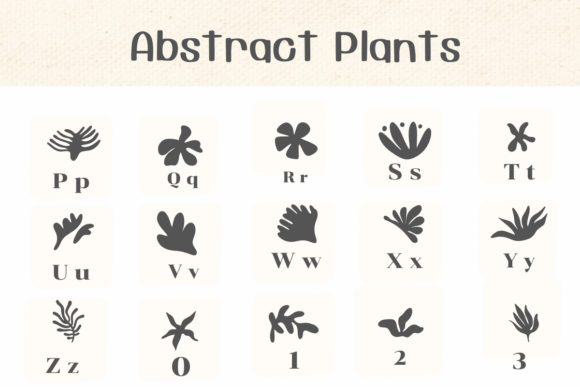 Abstract Plants Font - Preview 2