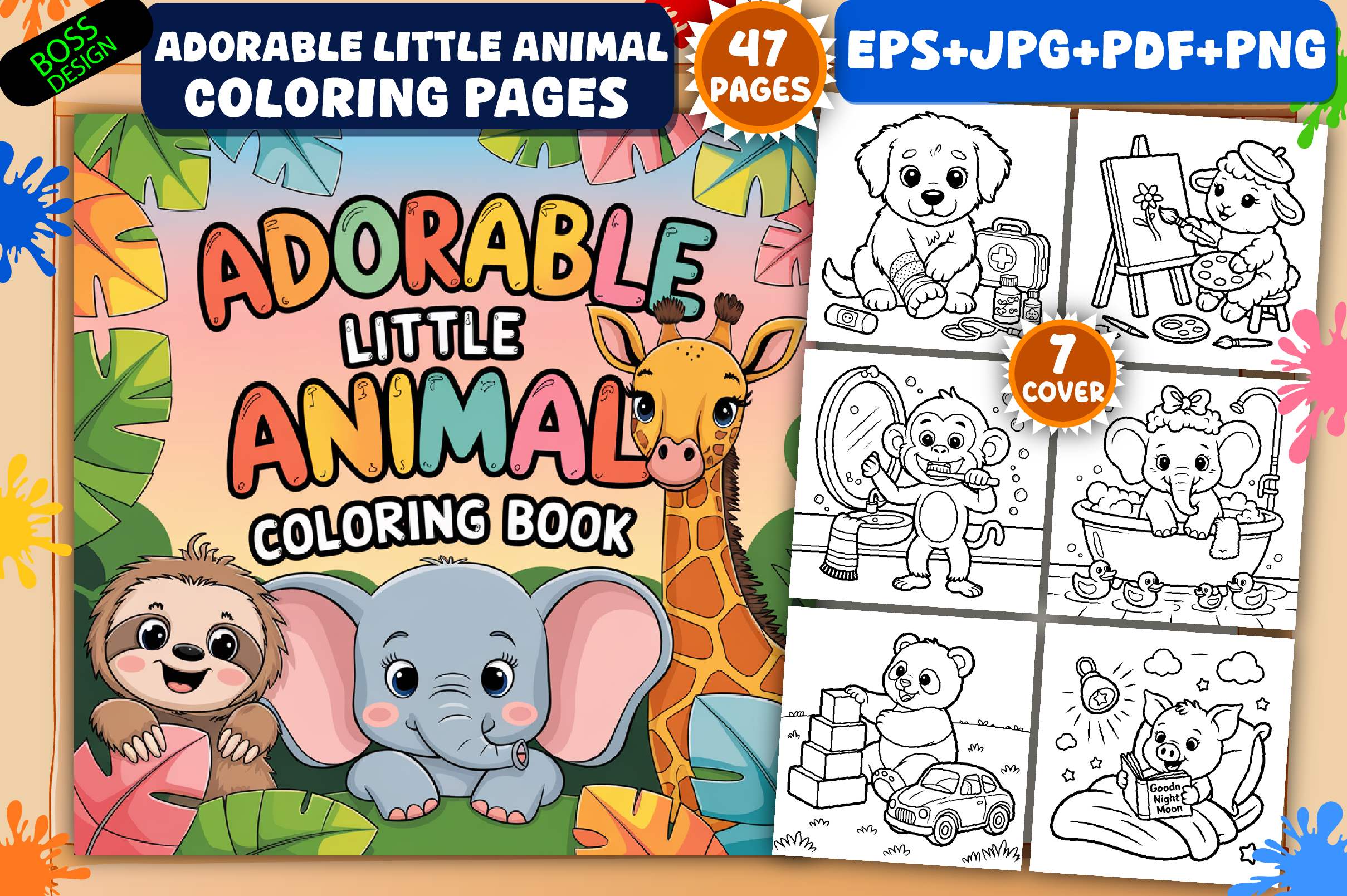 Adorable Little Animal Coloring Pages