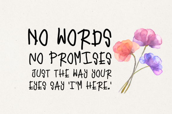 Amour Bloom Font - Preview 1