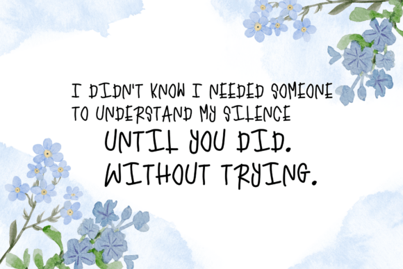 Amour Bloom Font - Preview 3
