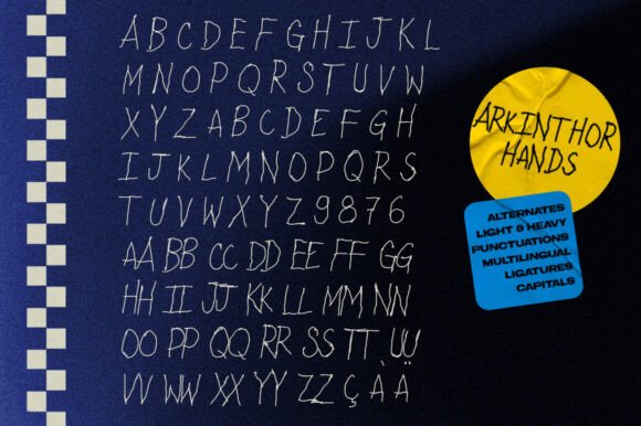 Arkinthor Hands Font - Preview 6