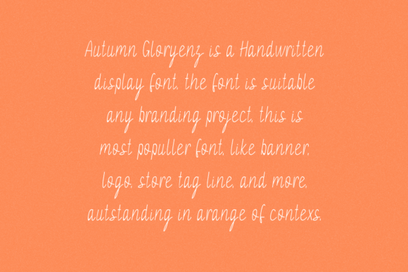 Autumn Gloryenz Font - Preview 3