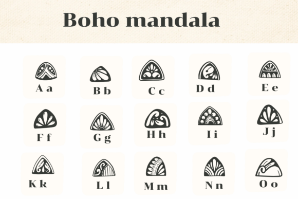 Boho Mandala Font - Preview 1