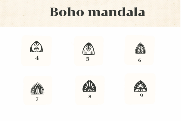 Boho Mandala Font - Preview 3