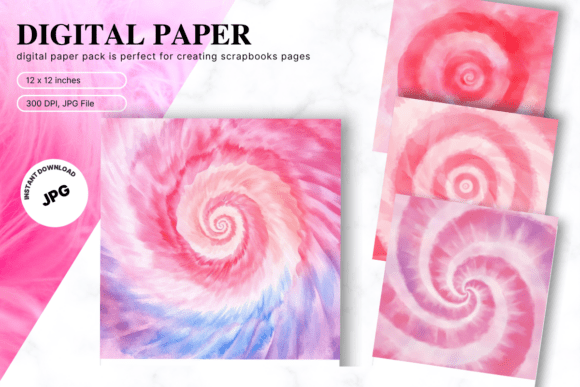 Boho Tie Dye Texture Craft Background Graphic Backgrounds By OPPAKARAN