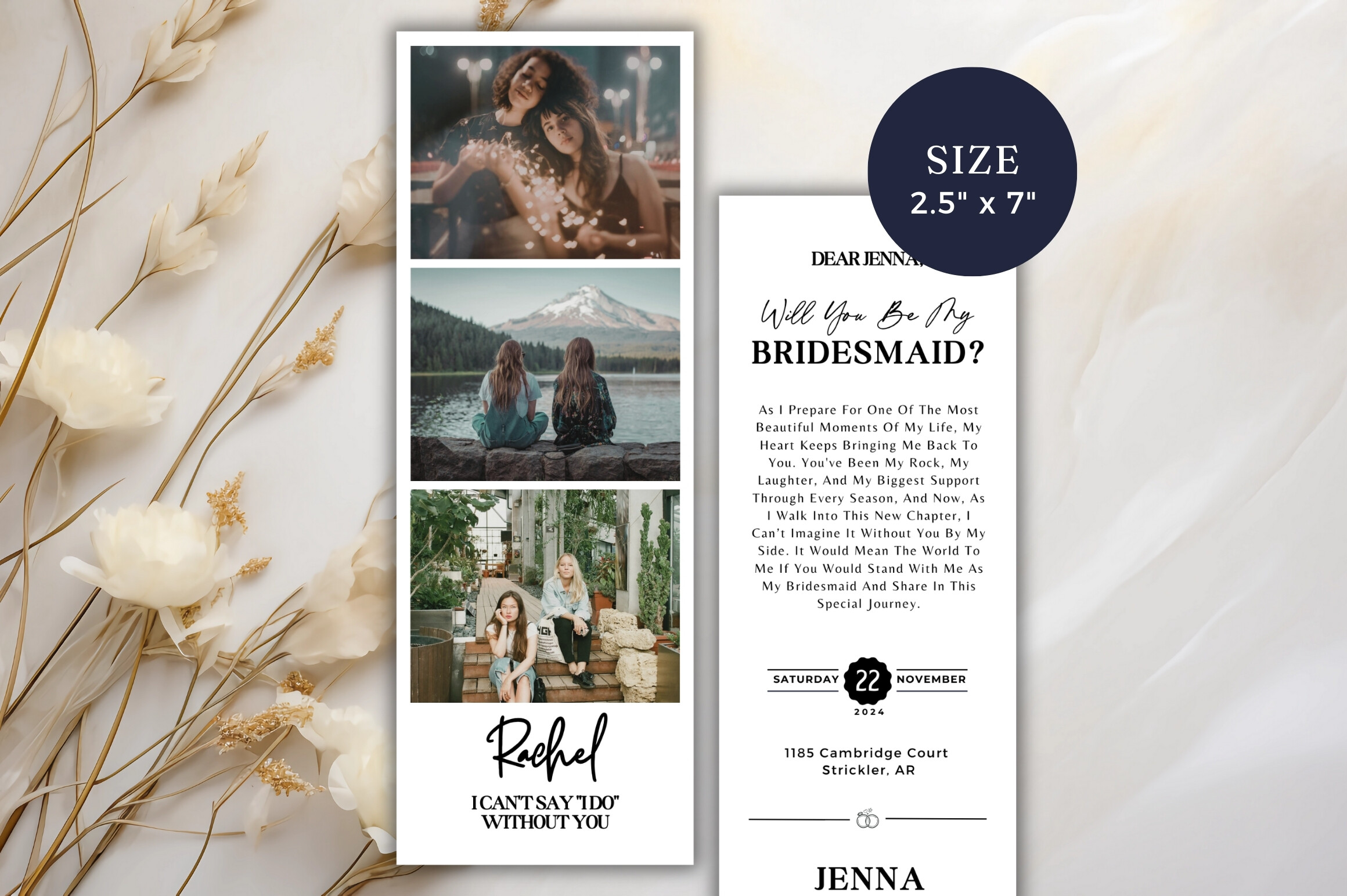 Bridesmaid Proposal Photo Strip