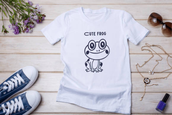Cute Frog Doodle Font PNG with transparent background - Preview 4