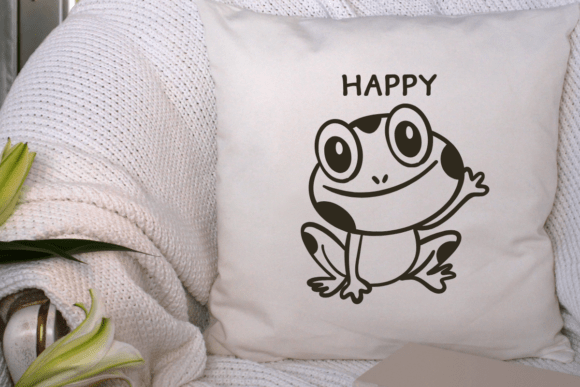 Cute Frog Doodle Font PNG with transparent background - Preview 6