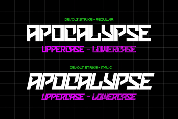 Devolt Strike Font - Preview 3