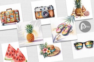 Digital Paper Summer Vacation Graphic by Artnoy · Creative Fabrica