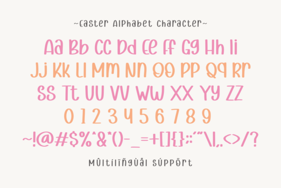 Easter Alphabet Font - Preview 1