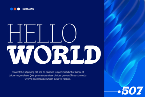 Euraliax Font - Preview 2