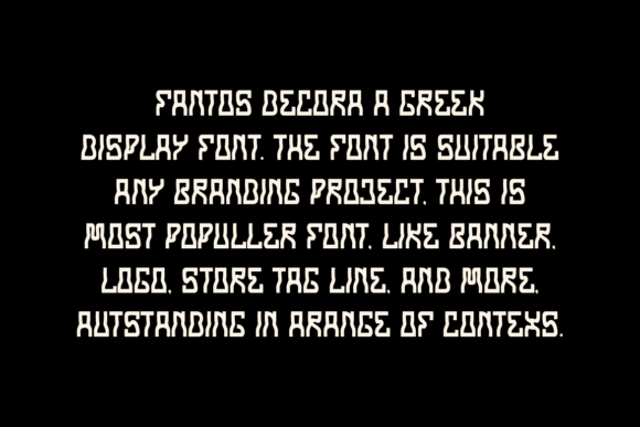 Fantos Decora Font - Preview 4