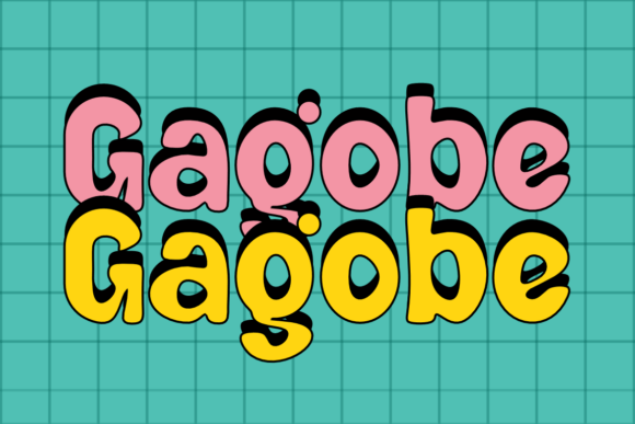 Gagobe Font PNG with transparent background - Preview 1