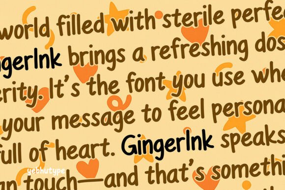 Gingerink Font - Preview 1