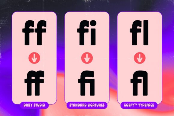 Goefy Font PNG with transparent background - Preview 4