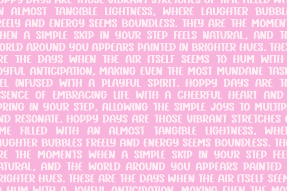 Hoppy Days Font - Preview 1
