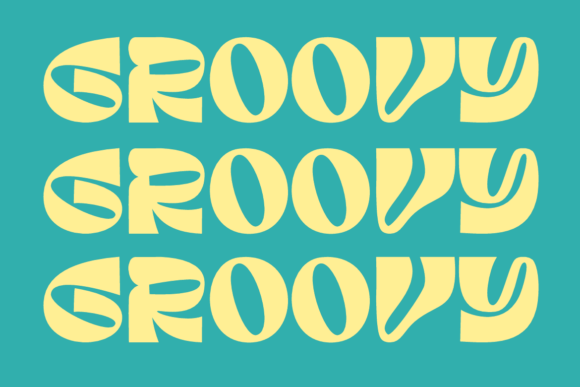 Koevas Groovy Font PNG with transparent background - Preview 1