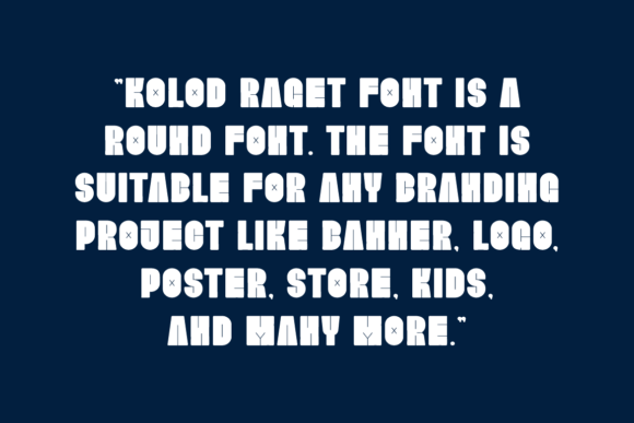 Kolod Raget Font font preview - 3