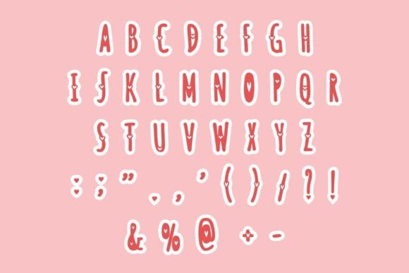 Love Mother Font PNG with transparent background - Preview 4