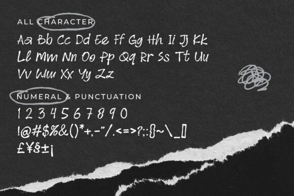 Misty Note Font font preview - 6