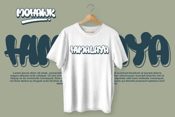Mohawk Font PNG with transparent background - Preview 2