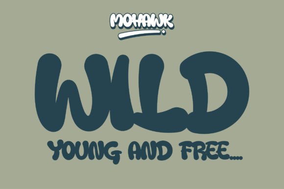 Mohawk Font PNG with transparent background - Preview 4