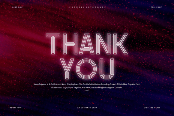Neon Sugarez Font PNG with transparent background - Preview 5