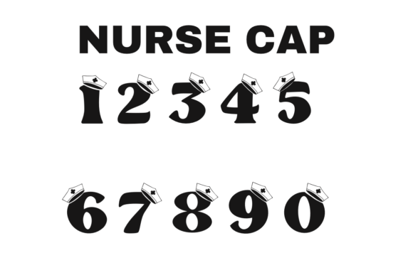 Nurse Cap Font PNG with transparent background - Preview 2