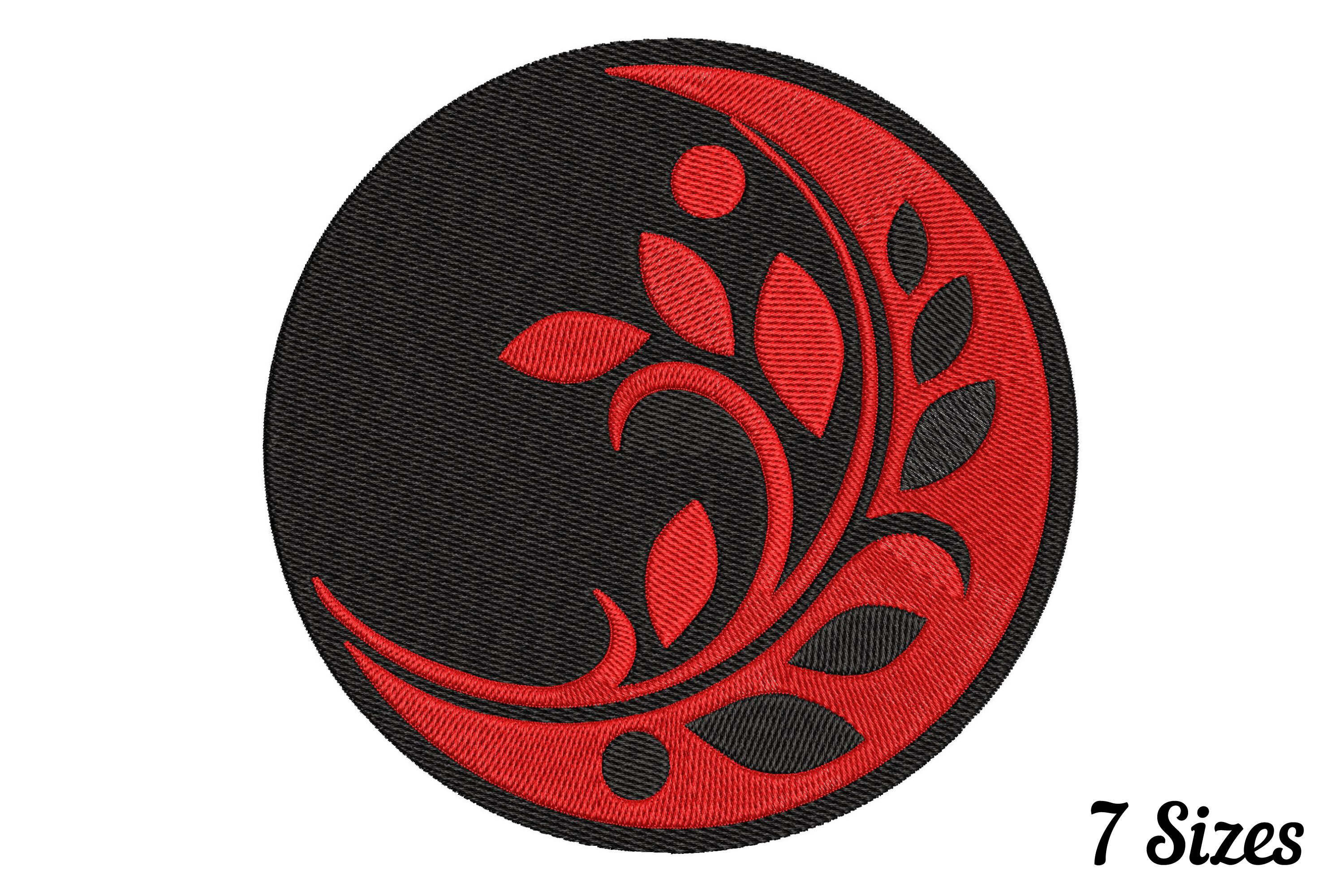 Red Crescent Floral · Creative Fabrica