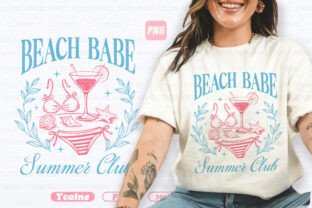 Retro Bikini Cocktail Beach Summer PNG Graphic by Yvaine · Creative Fabrica