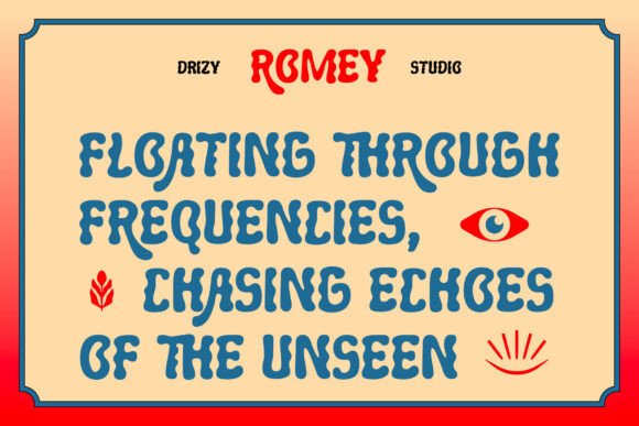 Romey Font PNG with transparent background - Preview 1