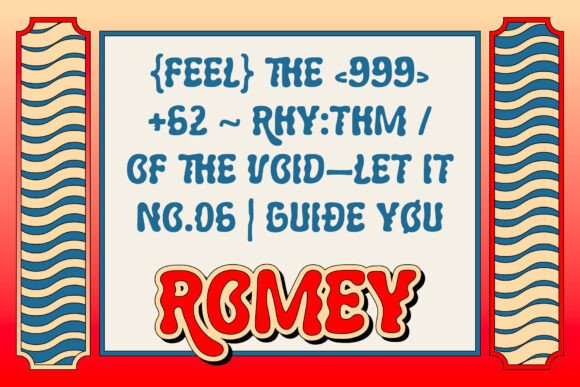 Romey Font PNG with transparent background - Preview 5