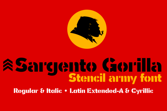 Sargento Gorila Font font preview - 4