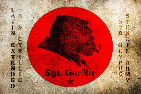 Sargento Gorila Font font preview - 6