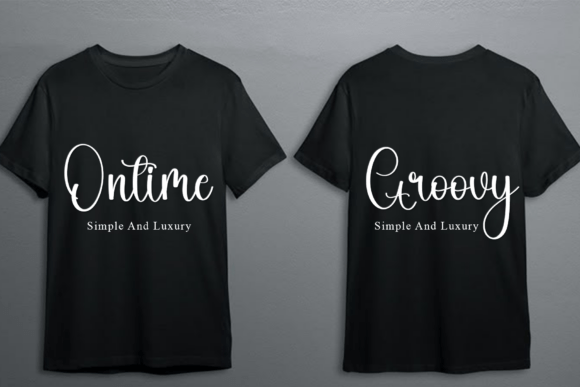 Showtime Font PNG with transparent background - Preview 3