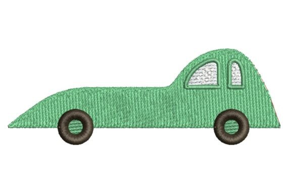 Sleek Green Race Car