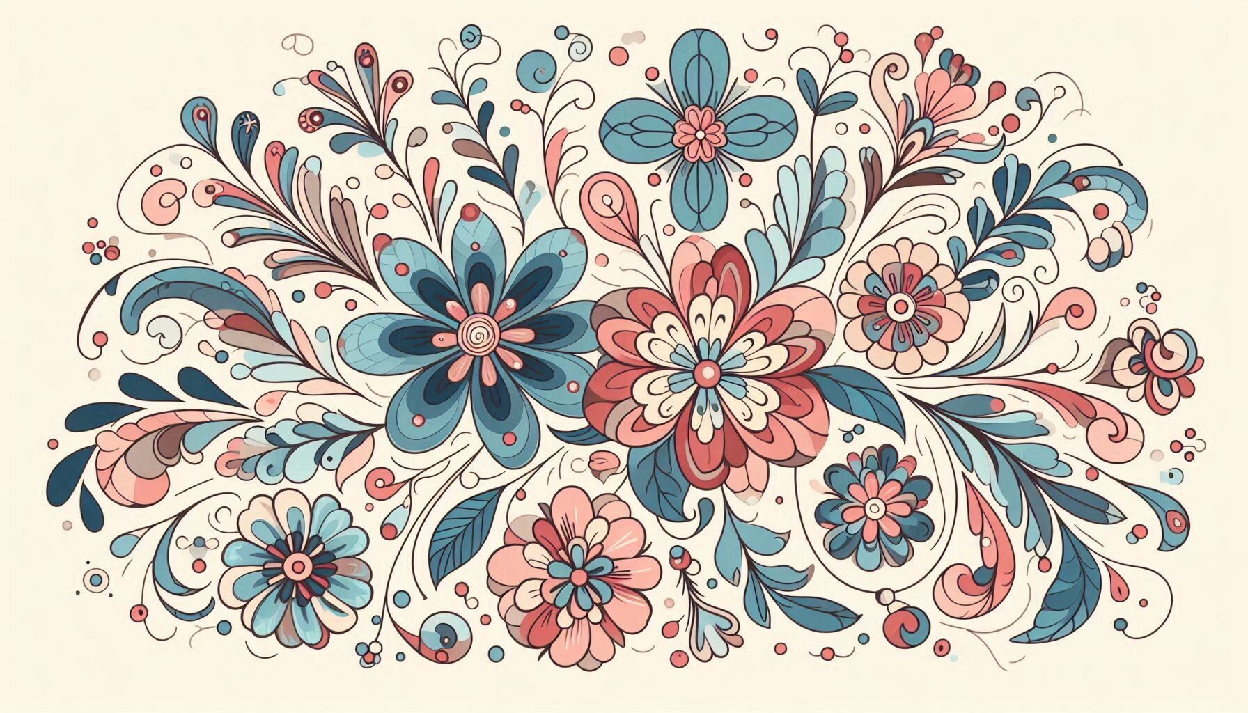Stylized Floral Elegance, Decorative Graphic by clipartguru · Creative ...