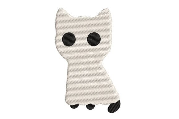 Whimsical Ghost Cat