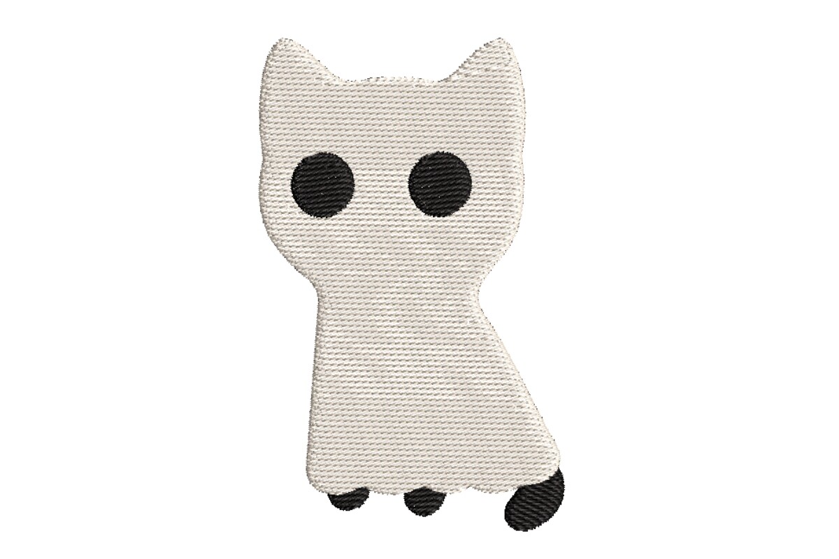 Whimsical Ghost Cat