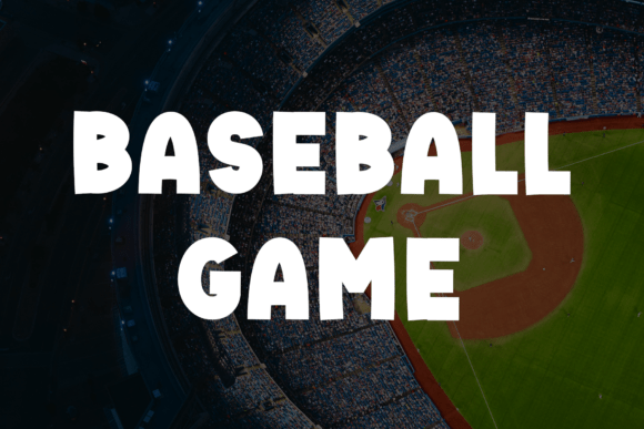 Baseball Font - Preview 2