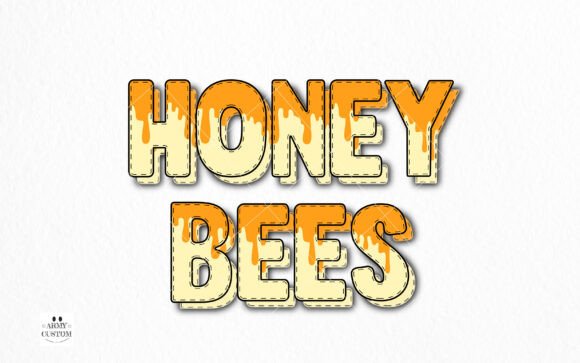 Bee Bundle Font PNG with transparent background - Preview 1