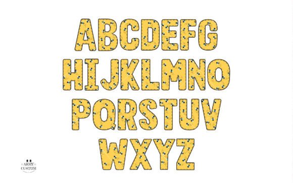 Bee Bundle Font PNG with transparent background - Preview 4